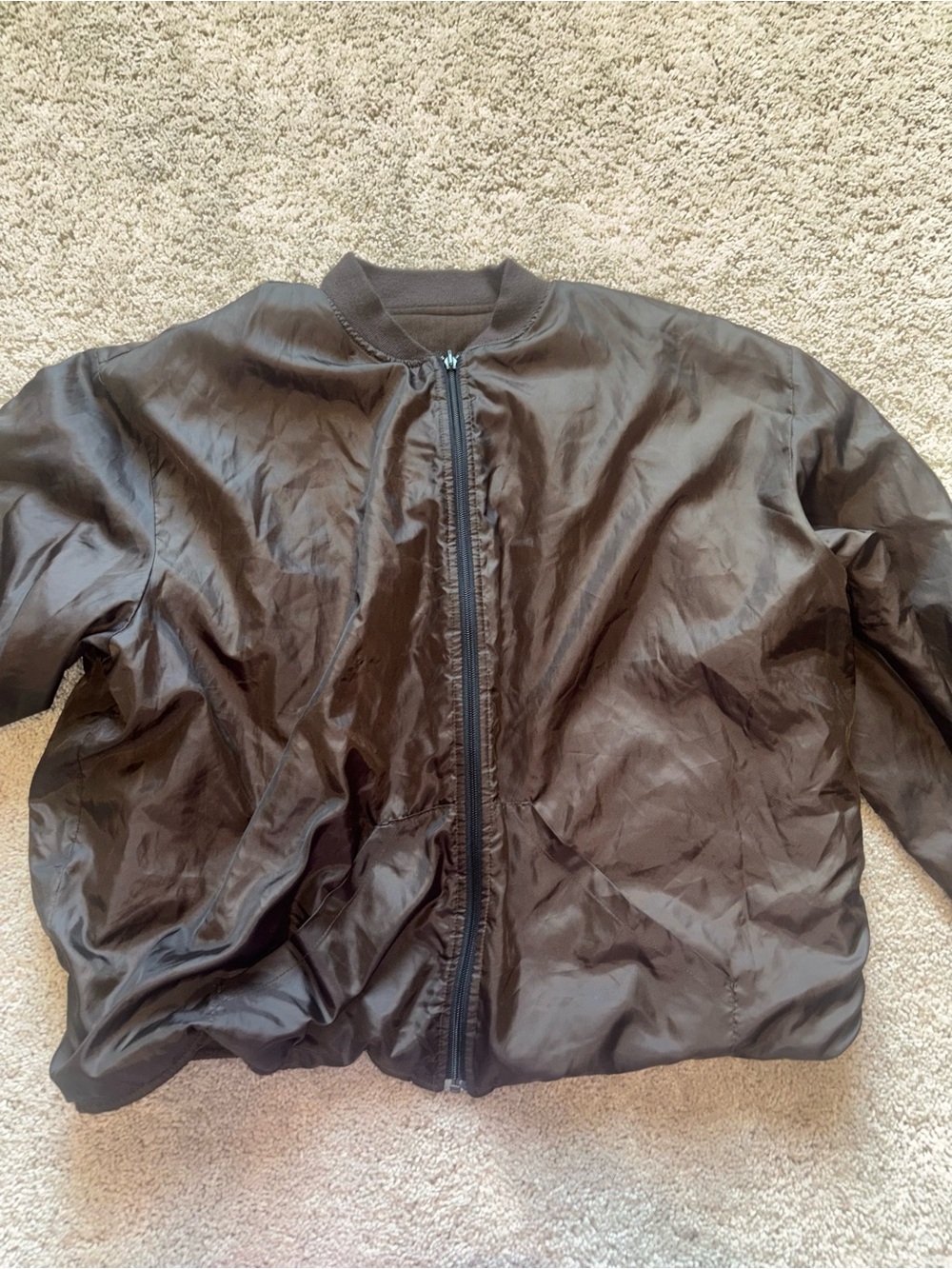 Vintage RedHead Insulated Bomber Jacket Brown Satin Windbreaker Gorpcore 2XLT